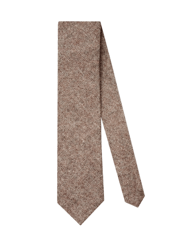 TAN WOOL TIE - edwingjsons